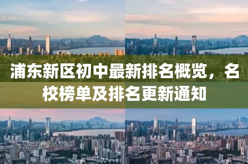 浦东新区初中最新排名概览，名校榜单及排名更新通知