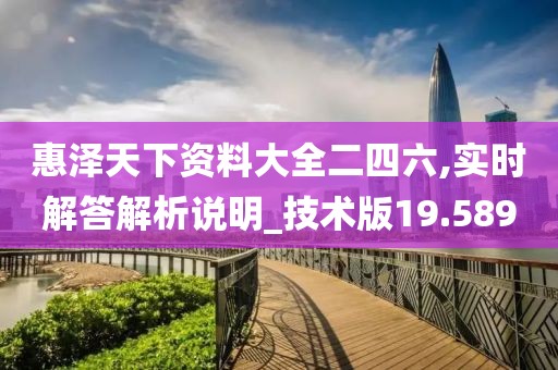 惠泽天下资料大全二四六,实时解答解析说明_技术版19.589