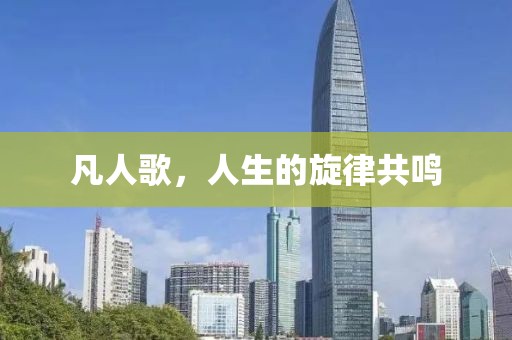 凡人歌，人生的旋律共鸣