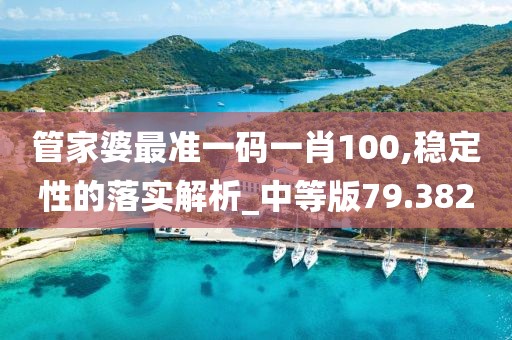 管家婆最准一码一肖100,稳定性的落实解析_中等版79.382