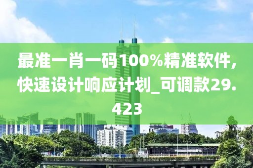 最准一肖一码100%精准软件,快速设计响应计划_可调款29.423