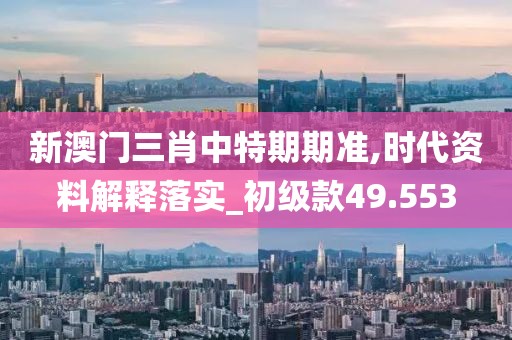 新澳门三肖中特期期准,时代资料解释落实_初级款49.553