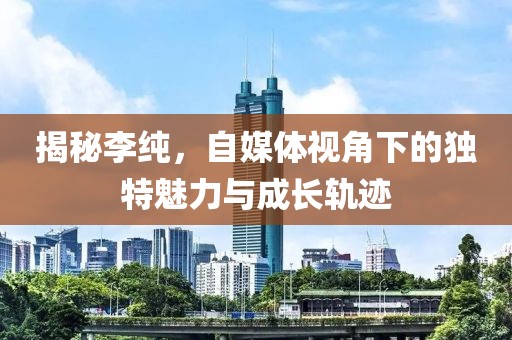 揭秘李纯，自媒体视角下的独特魅力与成长轨迹