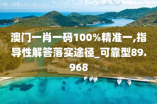 澳门一肖一码100%精准一,指导性解答落实途径_可靠型89.968
