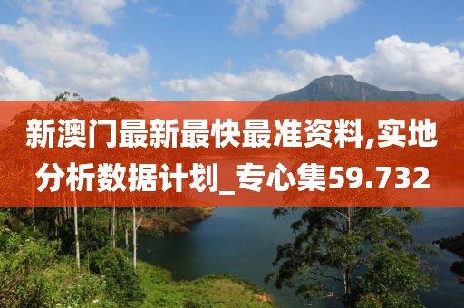 新澳门最新最快最准资料,实地分析数据计划_专心集59.732