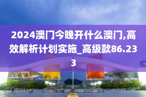 2024澳门今晚开什么澳门,高效解析计划实施_高级款86.233