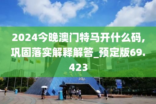 2024今晚澳门特马开什么码,巩固落实解释解答_预定版69.423