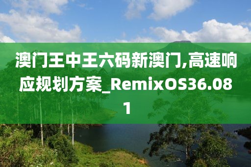 澳门王中王六码新澳门,高速响应规划方案_RemixOS36.081