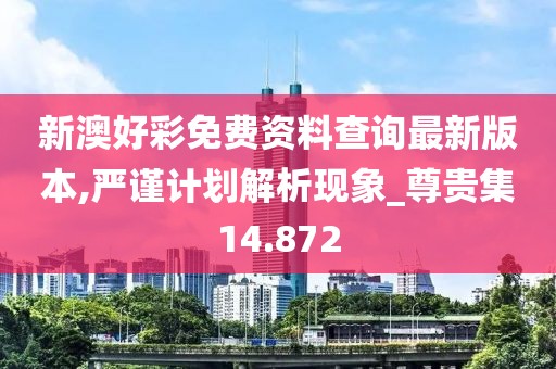 新澳好彩免费资料查询最新版本,严谨计划解析现象_尊贵集14.872
