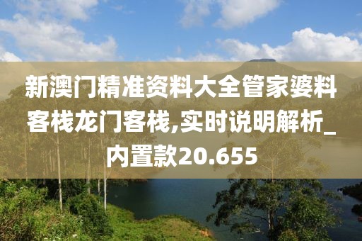 新澳门精准资料大全管家婆料客栈龙门客栈,实时说明解析_内置款20.655