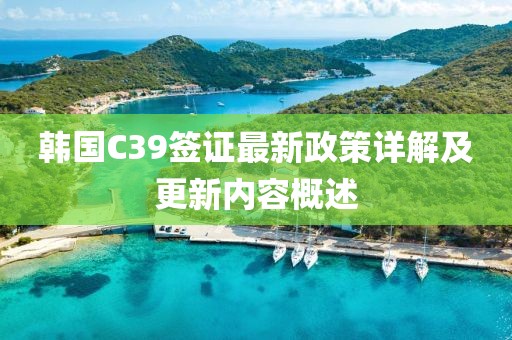 韩国C39签证最新政策详解及更新内容概述