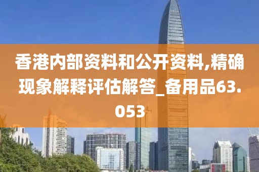 香港内部资料和公开资料,精确现象解释评估解答_备用品63.053