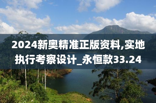 2024新奥精准正版资料,实地执行考察设计_永恒款33.24