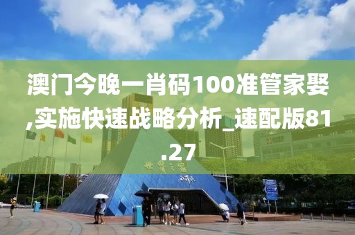 澳门今晚一肖码100准管家娶,实施快速战略分析_速配版81.27