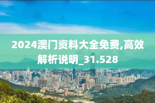 2024澳门资料大全免费,高效解析说明_31.528
