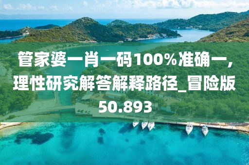 管家婆一肖一码100%准确一,理性研究解答解释路径_冒险版50.893