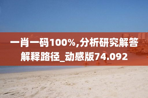 一肖一码100%,分析研究解答解释路径_动感版74.092