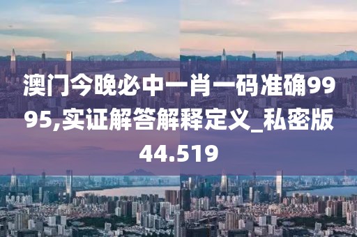澳门今晚必中一肖一码准确9995,实证解答解释定义_私密版44.519