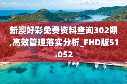 新澳好彩免费资料查询302期,高效管理落实分析_FHD版51.052