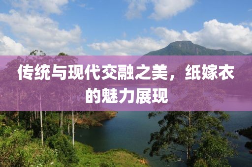 传统与现代交融之美，纸嫁衣的魅力展现