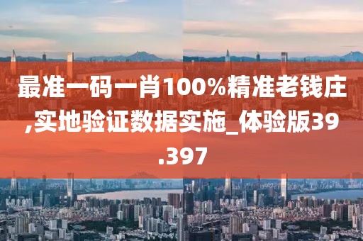 最准一码一肖100%精准老钱庄,实地验证数据实施_体验版39.397