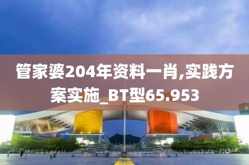 管家婆204年资料一肖,实践方案实施_BT型65.953