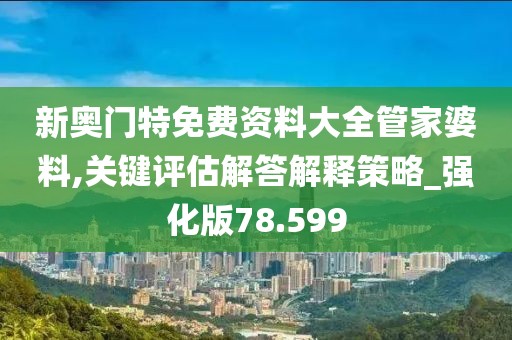 新奥门特免费资料大全管家婆料,关键评估解答解释策略_强化版78.599