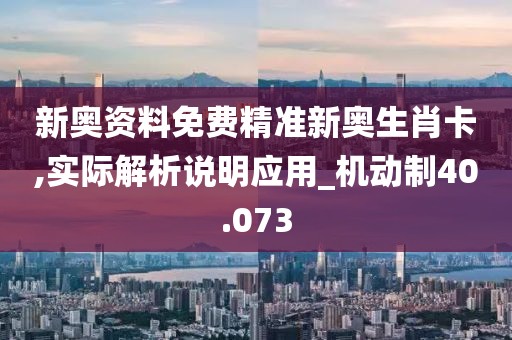 新奥资料免费精准新奥生肖卡,实际解析说明应用_机动制40.073