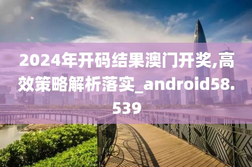 2024年开码结果澳门开奖,高效策略解析落实_android58.539