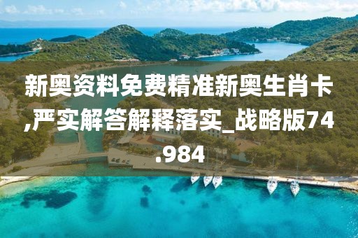 新奥资料免费精准新奥生肖卡,严实解答解释落实_战略版74.984