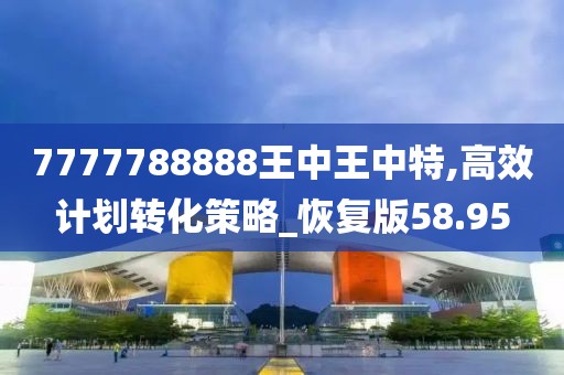 7777788888王中王中特,高效计划转化策略_恢复版58.95