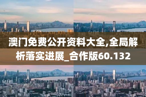 澳门免费公开资料大全,全局解析落实进展_合作版60.132