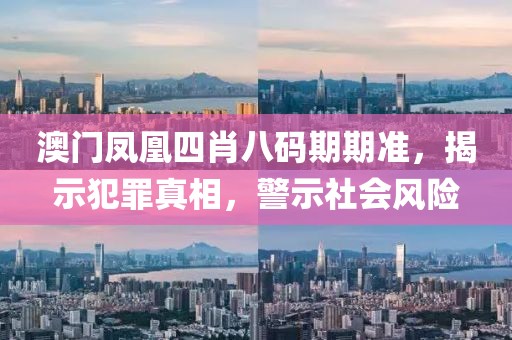 澳门凤凰四肖八码期期准，揭示犯罪真相，警示社会风险