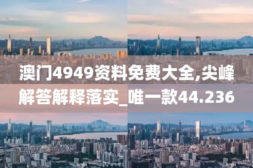 澳门4949资料免费大全,尖峰解答解释落实_唯一款44.236