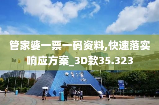 管家婆一票一码资料,快速落实响应方案_3D款35.323