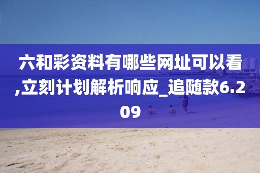 六和彩资料有哪些网址可以看,立刻计划解析响应_追随款6.209