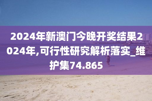 2024年新澳门今晚开奖结果2024年,可行性研究解析落实_维护集74.865