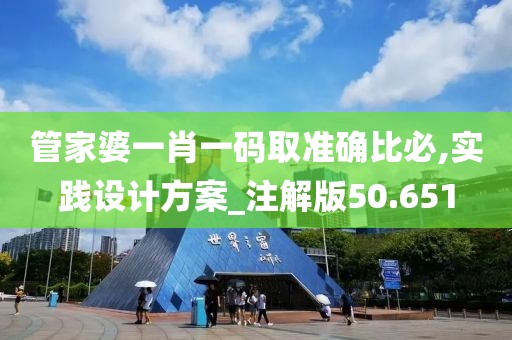 管家婆一肖一码取准确比必,实践设计方案_注解版50.651