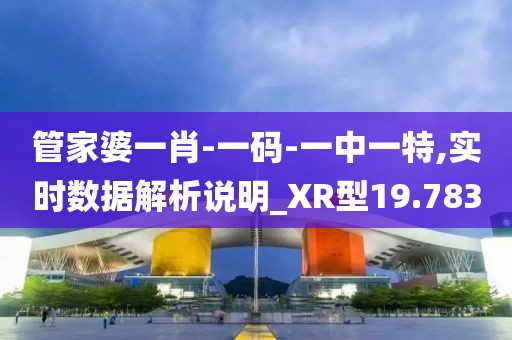 管家婆一肖-一码-一中一特,实时数据解析说明_XR型19.783