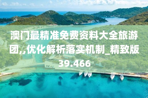 澳门最精准免费资料大全旅游团,,优化解析落实机制_精致版39.466