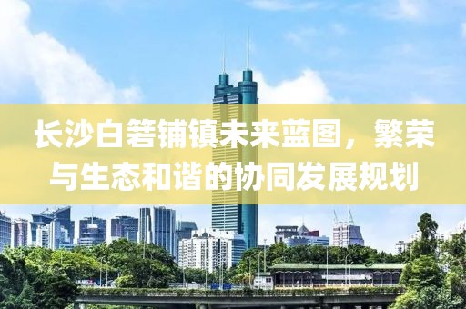 长沙白箬铺镇未来蓝图，繁荣与生态和谐的协同发展规划