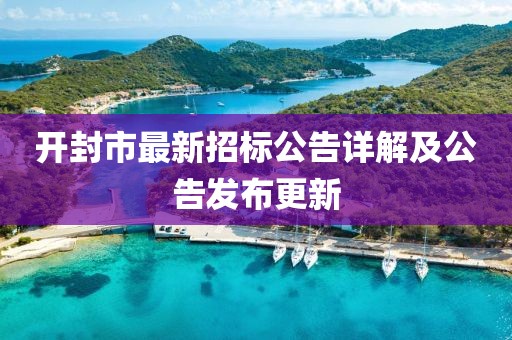 开封市最新招标公告详解及公告发布更新