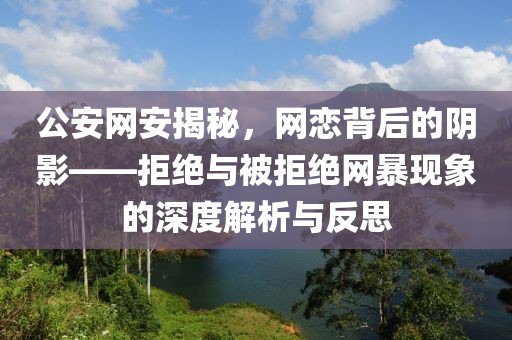 公安网安揭秘，网恋背后的阴影——拒绝与被拒绝网暴现象的深度解析与反思