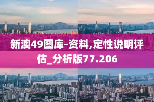新澳49图库-资料,定性说明评估_分析版77.206
