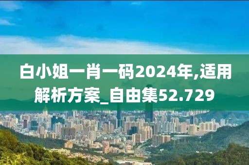 白小姐一肖一码2024年,适用解析方案_自由集52.729