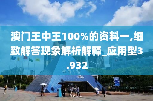 澳门王中王100%的资料一,细致解答现象解析解释_应用型3.932