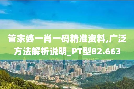 管家婆一肖一码精准资料,广泛方法解析说明_PT型82.663