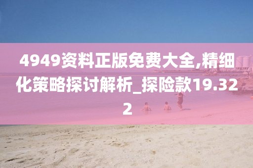 4949资料正版免费大全,精细化策略探讨解析_探险款19.322