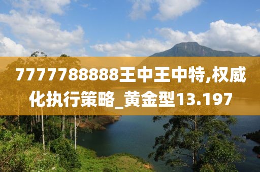 7777788888王中王中特,权威化执行策略_黄金型13.197