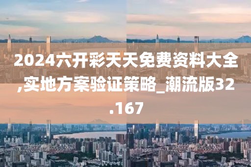 2024六开彩天天免费资料大全,实地方案验证策略_潮流版32.167